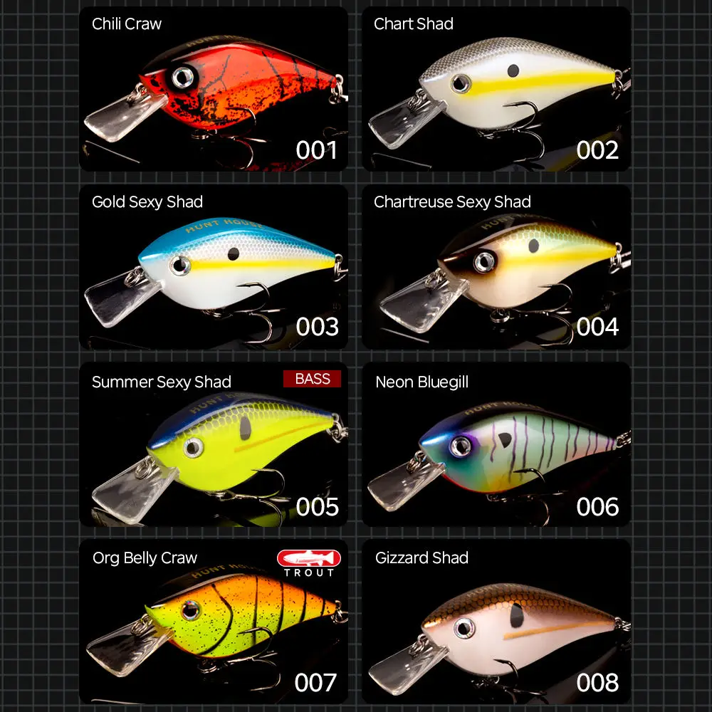 Square Lipped Fat Minnow 65mm 165g ABS Fish bait - view 6