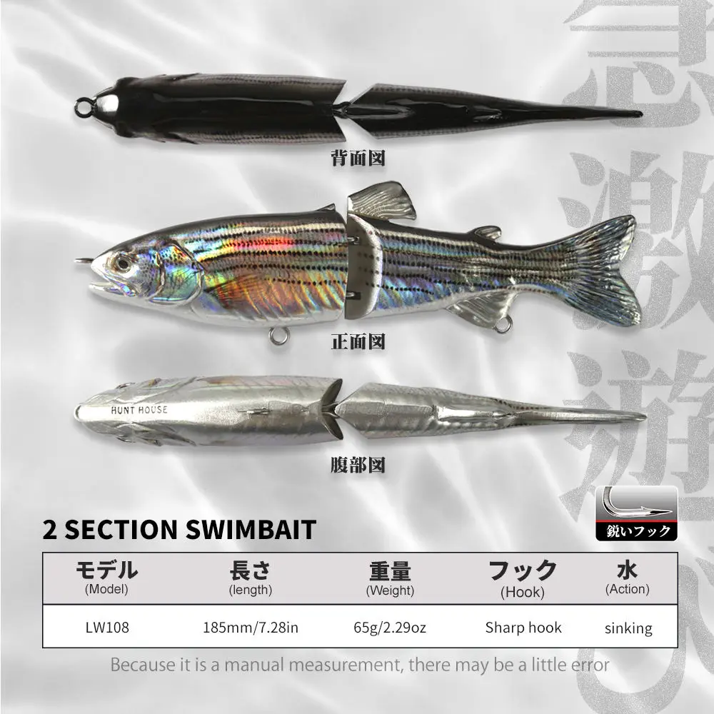 Decoy Laser jointed ABS Artificial Hard ABS Fish bait - view 9