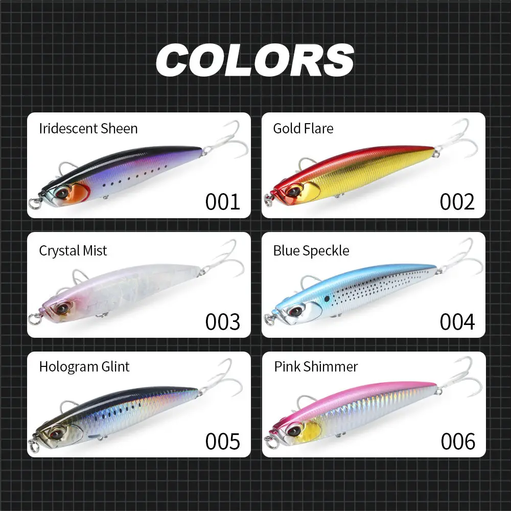 Artificial Sinking Pencil 108mm 275g ABS None Fish bait - view 3