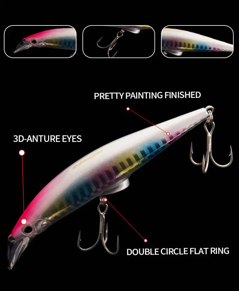 Tolure Printed ABS 92mm 40g 6 ABS Multi-Species Lure - view 5