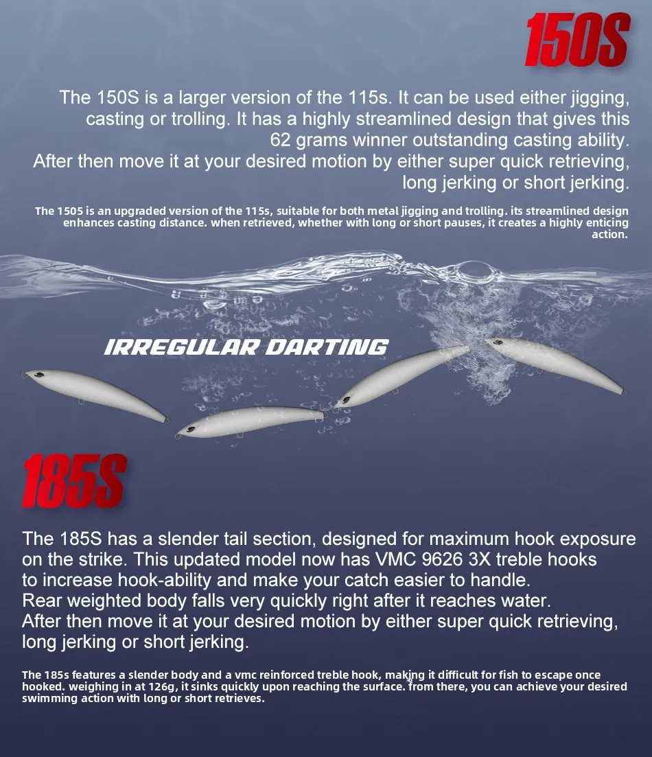 For Nobby ABS Submerged Pencil Hard ABS Lure - view 15