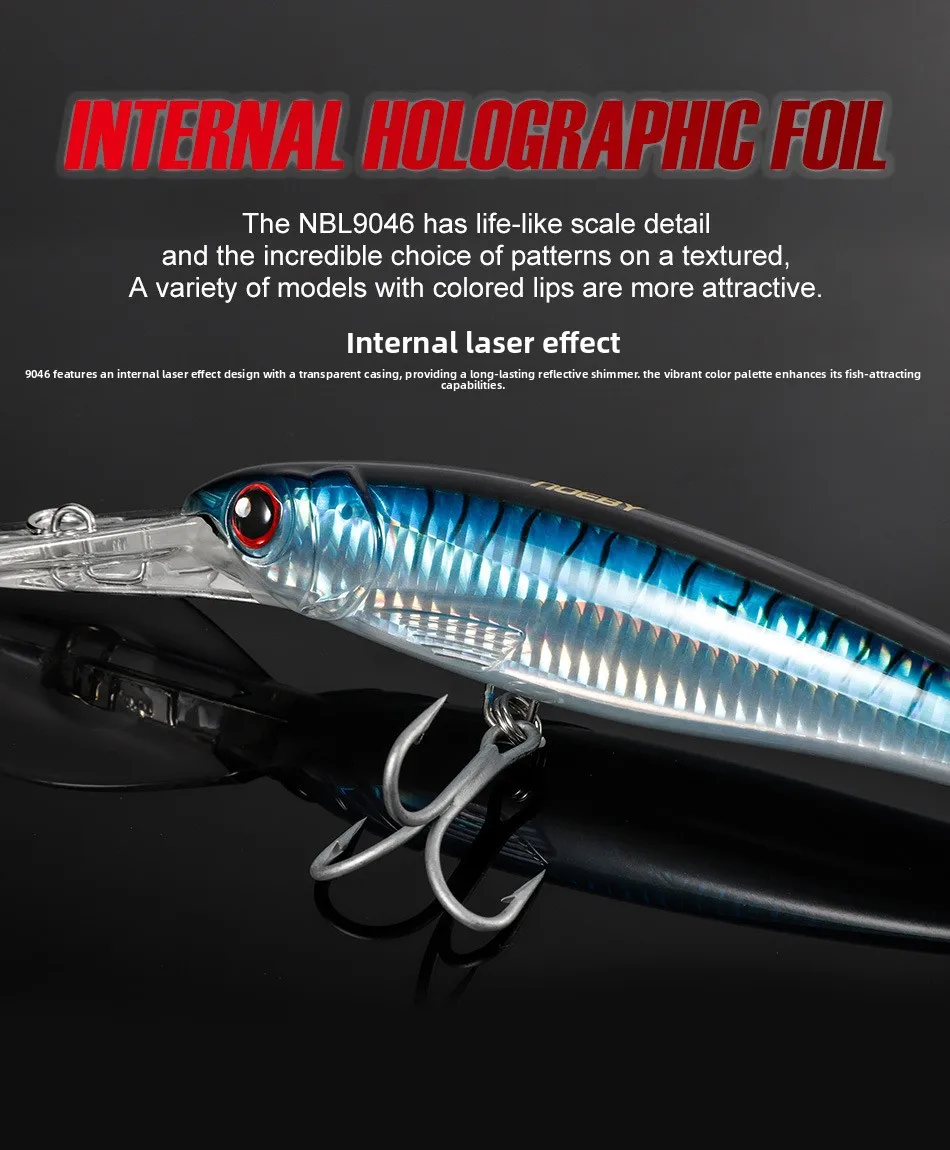 For Nobby ABS Long Tongue Plate ABS Lure - view 12