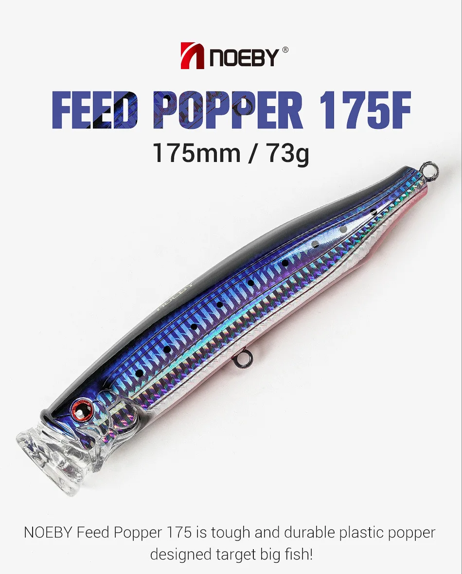 For Nobby 175mm73g ABS Topwater Popper ABS Lure - view 11