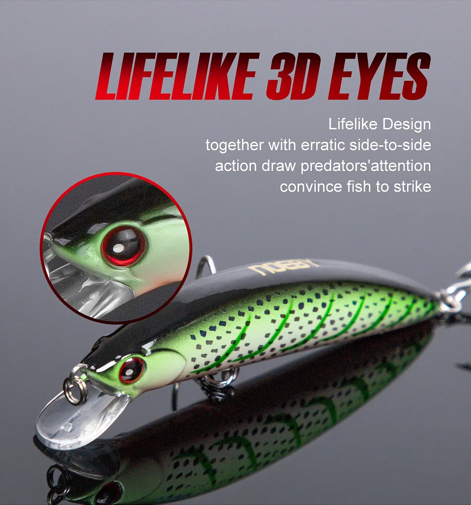 For Nobby Small Sherry Board Submerged ABS Lure - view 6