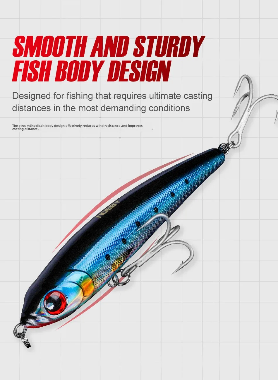 For Nobby Submerged Pencil Sea Fishing ABS Lure - view 6