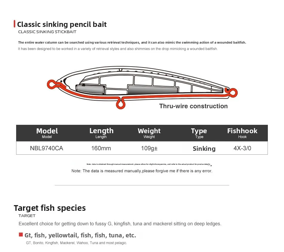 For Nobby Stainless Steel Submerged Mino Stainless Steel Lure - view 13