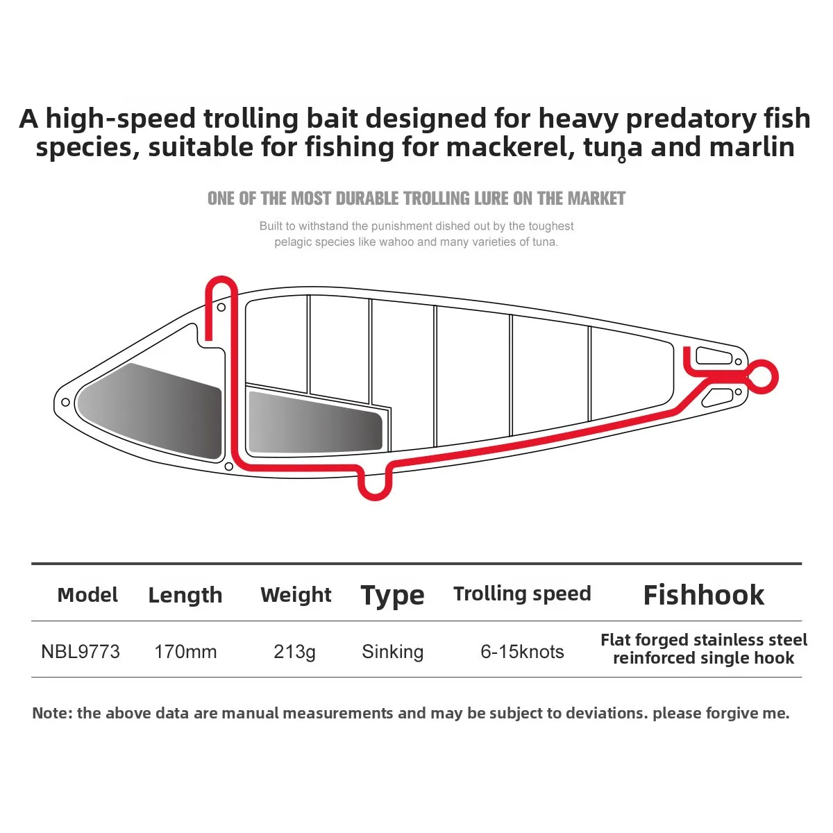 For Nobi Sea Fishing Trolling VIB Stainless Steel Lure - view 3