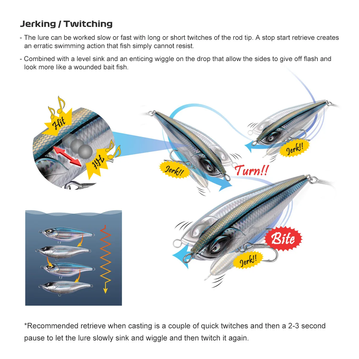 For Nobby Long Distance Luya Artificial Stainless Steel Lure - view 1