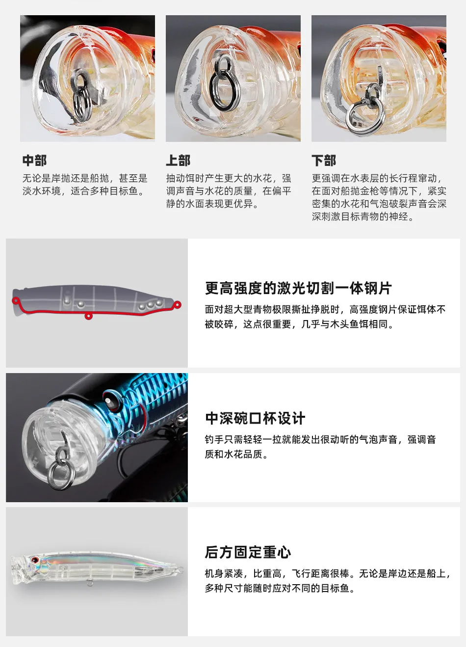 For Nobby Sea Fishing Surface System Stainless Steel Lure - view 12