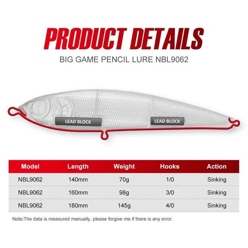 For Nobby Bait 140mm 70g ABS ABS Lure - view 2