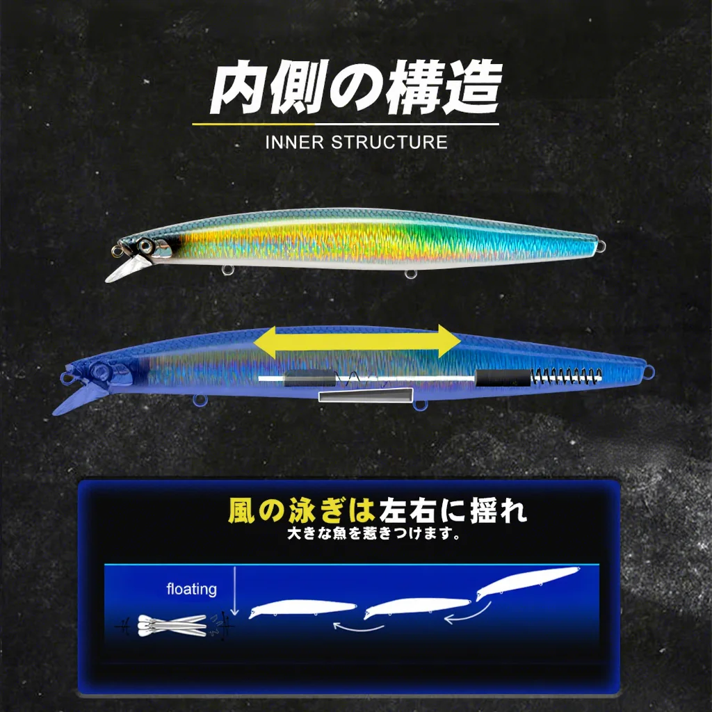 Japanese style Artificial Hard Bait Long None Lure - view 3