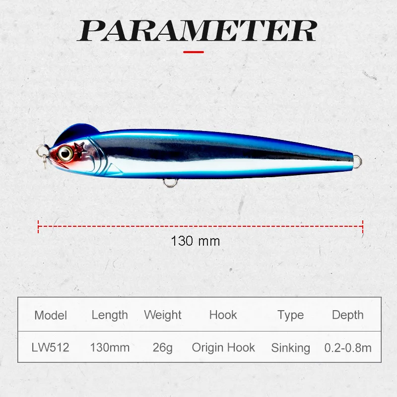 Hard Bait Artificial Pencil Lure Sea None Lure - view 2