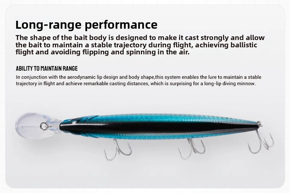 For Submersible Minnow Lure 125mm 26g ABS Fish bait - view 11
