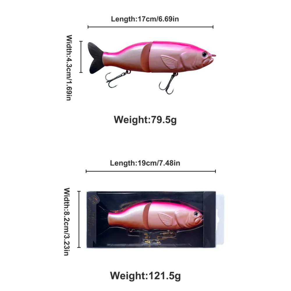 Floating 79 5g Bionic 2 Segment ABS Jerkbait - view 10