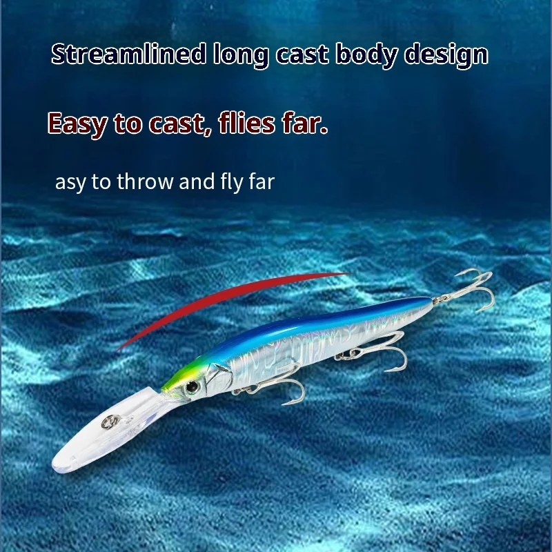 JTLURE Floating Minnow Lure Bait Long ABS Hard Lure - view 2
