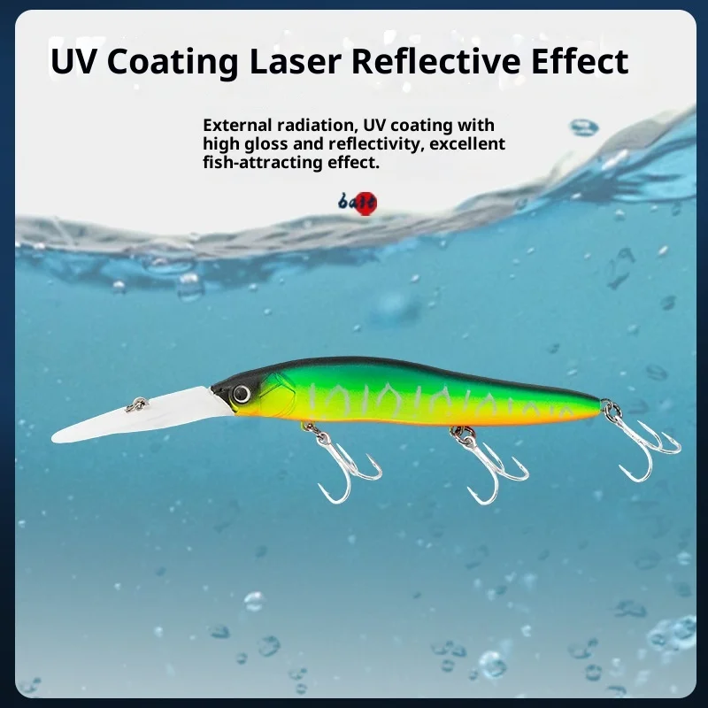 JTLURE Floating Minnow Lure Bait Long ABS Hard Lure - view 3