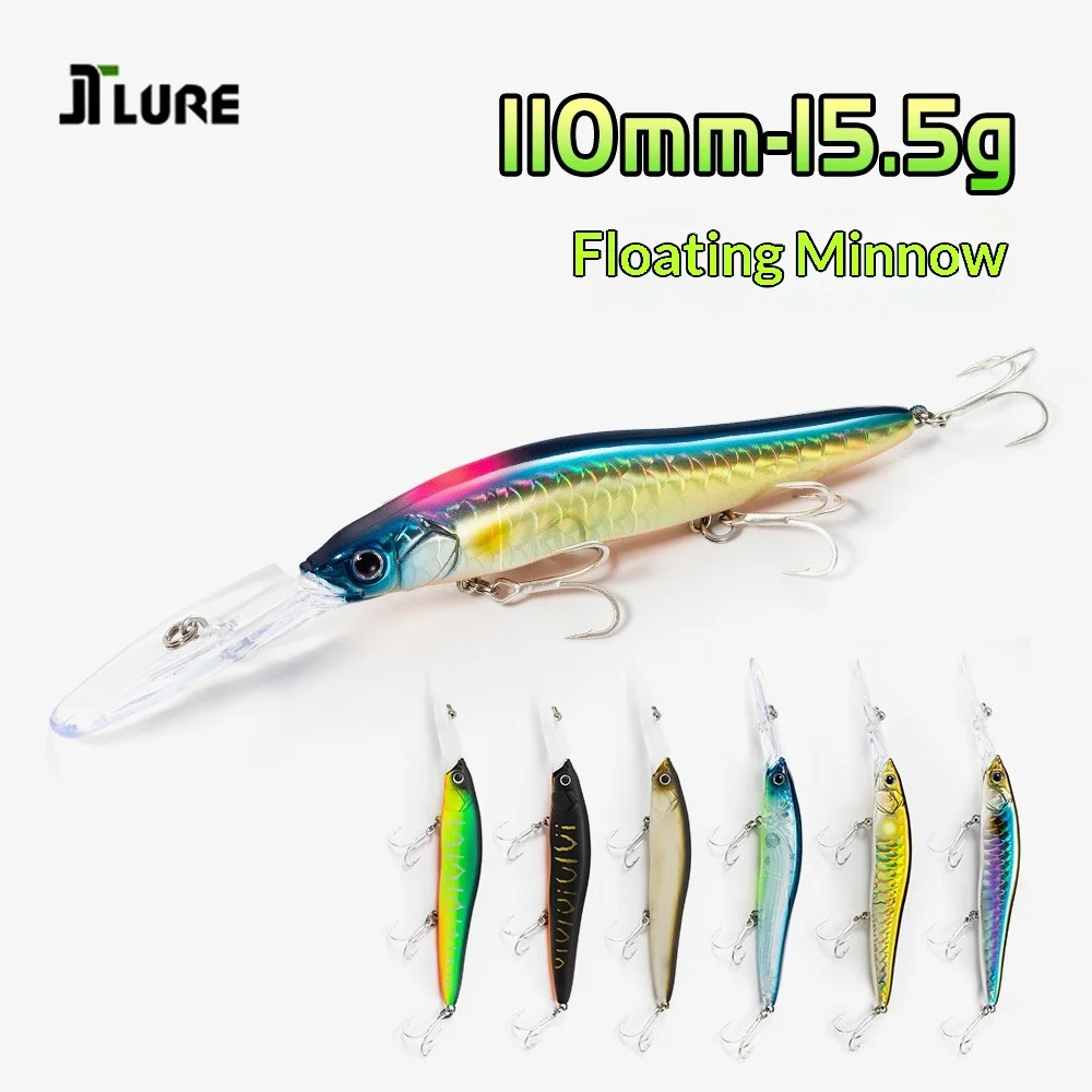 JTLURE Floating Minnow Lure Bait Long ABS Hard Lure - view 5