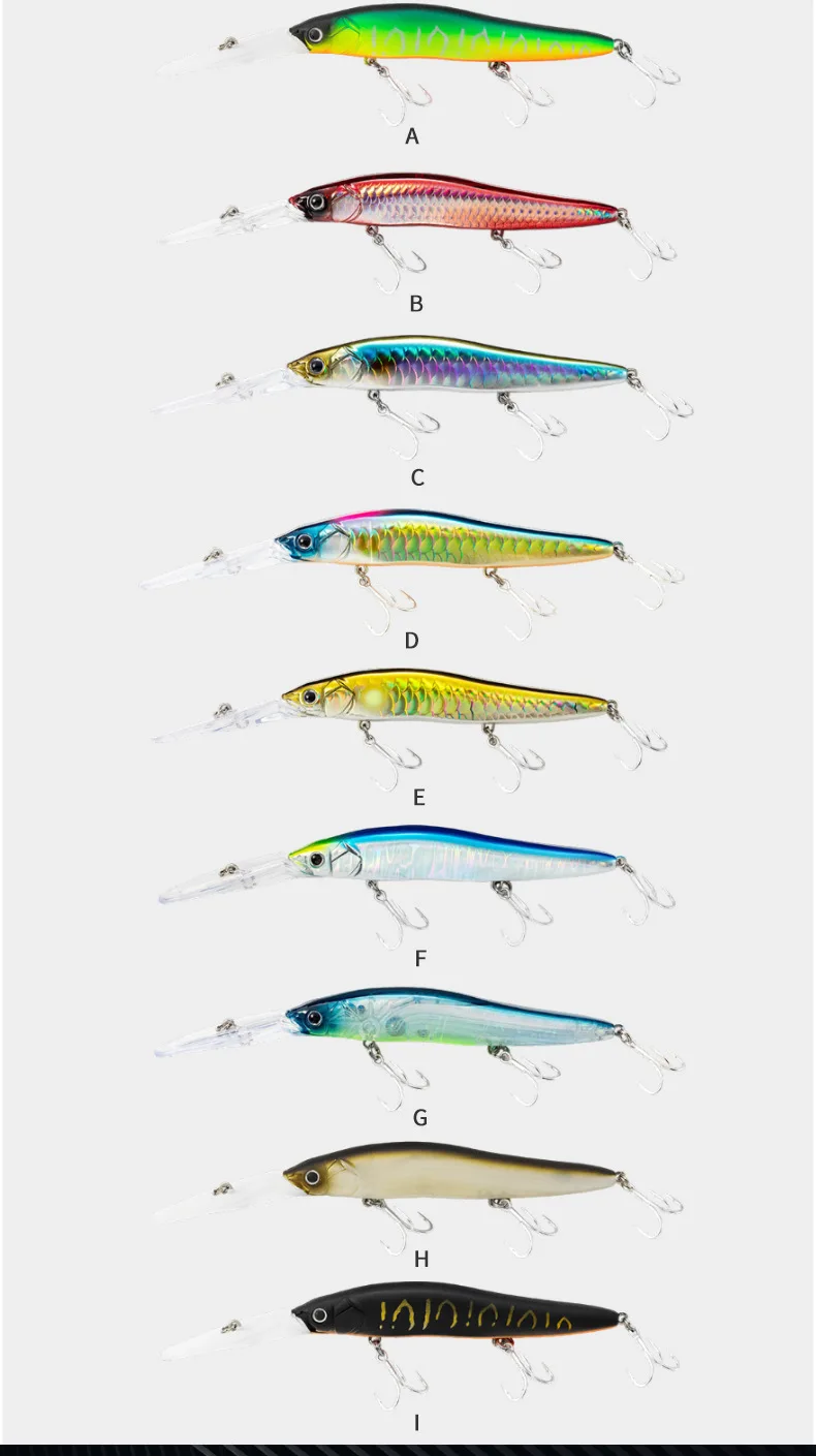 JTLURE Floating Minnow Lure Bait Long ABS Hard Lure - view 8