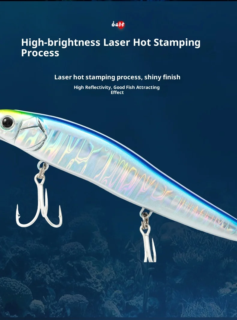 JTLURE Floating Minnow Lure Bait Long ABS Hard Lure - view 13