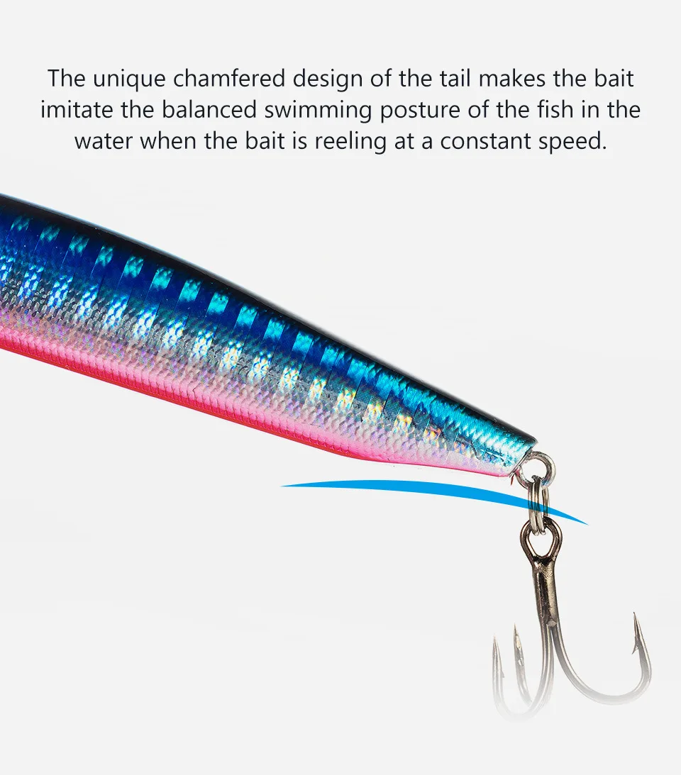 Live Bait Long Cast Sinking Fish Stainless Steel None - view 10