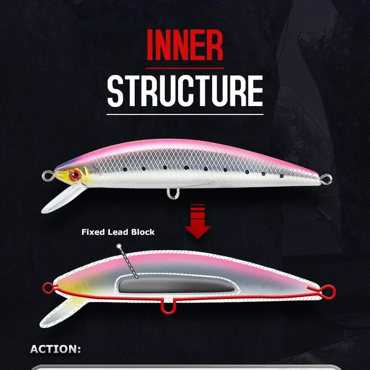 Wholesale Cross Border JTLURE Bionic Lure ABS Hard Lure - view 4