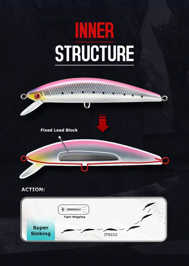 Wholesale Cross Border JTLURE Bionic Lure ABS Hard Lure - view 6