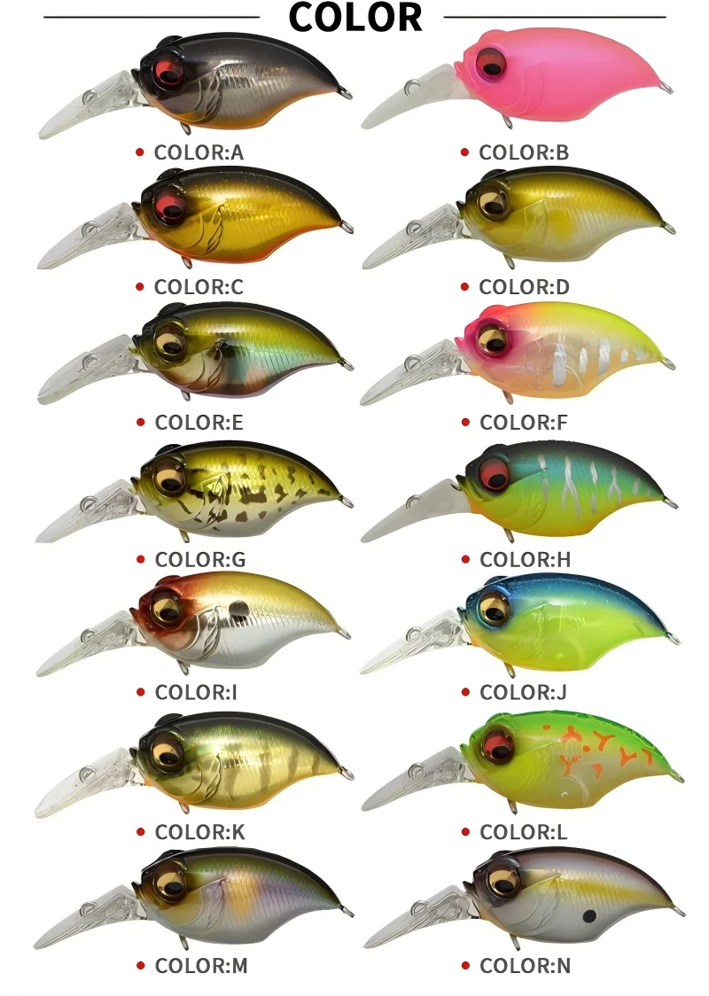 Cheery 42mm 6g Gryphon Floating Crankbait ABS Crankbait - view 8
