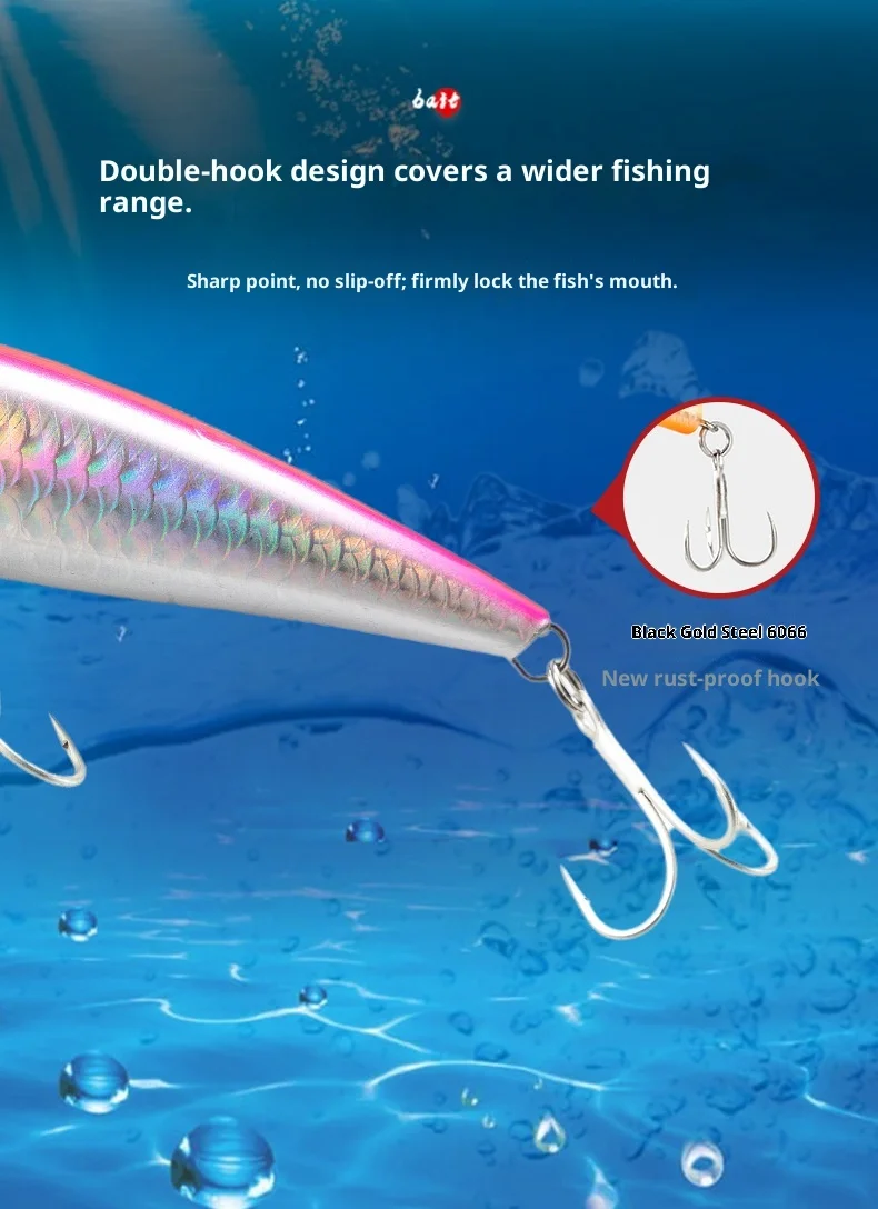 New Sea Bass Sea Fishing Pencil Plastic None - view 6