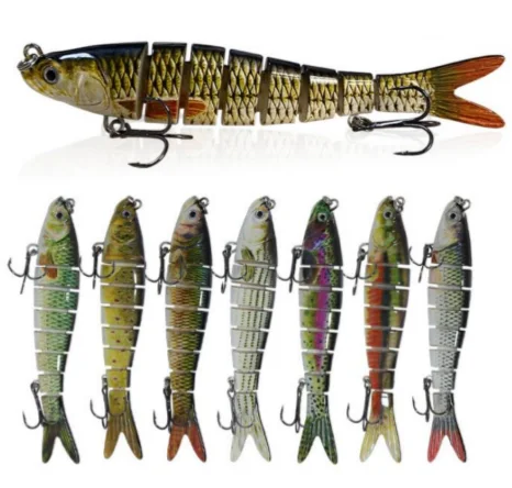 Sinking Multi Jointed Minnow Lure Set