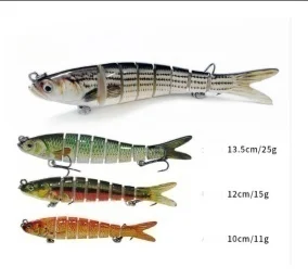 Sinking Multi Jointed Minnow Lure Set ABS Minnow Lure - view 3