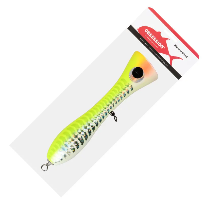Big Mouth Wooden Popper Lure 120g Wooden 3656572, 1951039896, 1951050995 - view 6