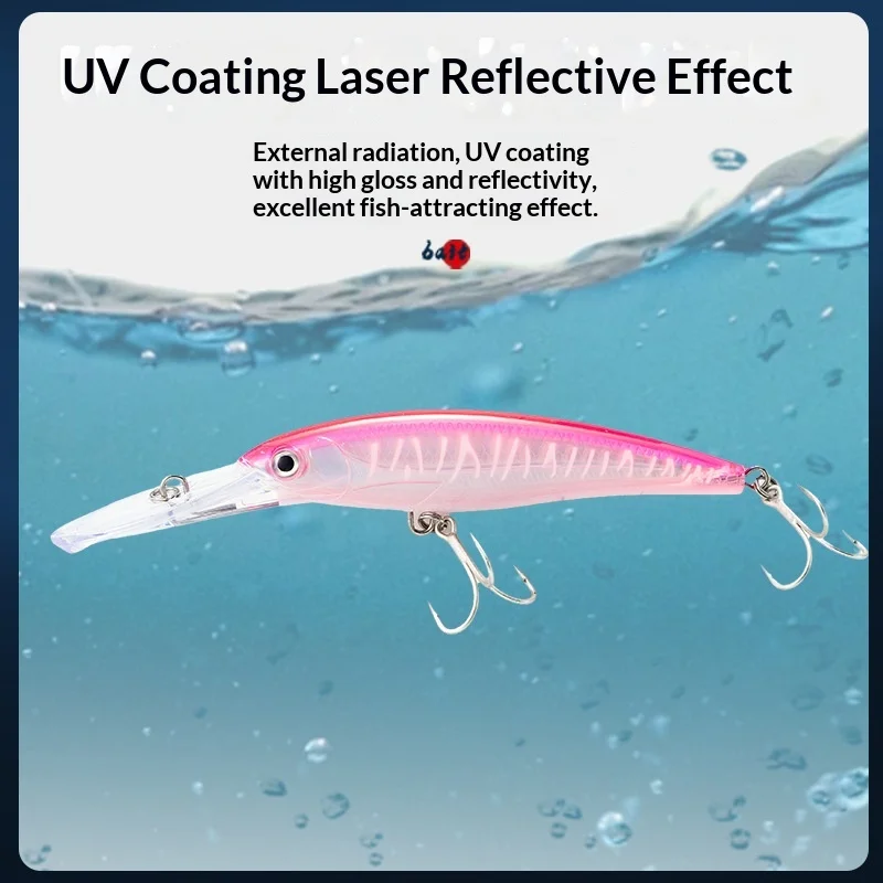 Sea Fishing Floating Minnow Artificial Hard Plastic None - view 2