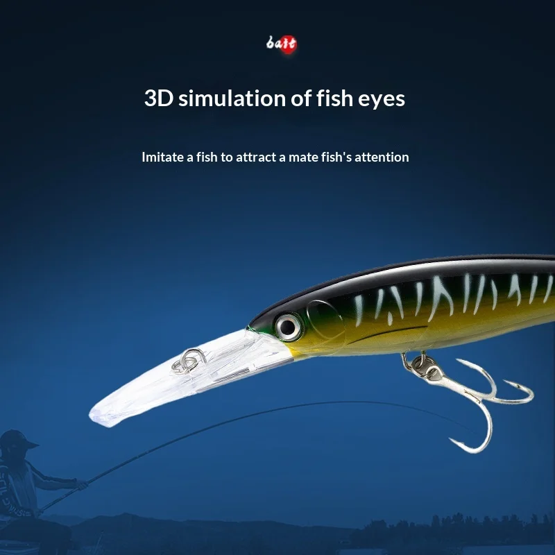 Sea Fishing Floating Minnow Artificial Hard Plastic None - view 3