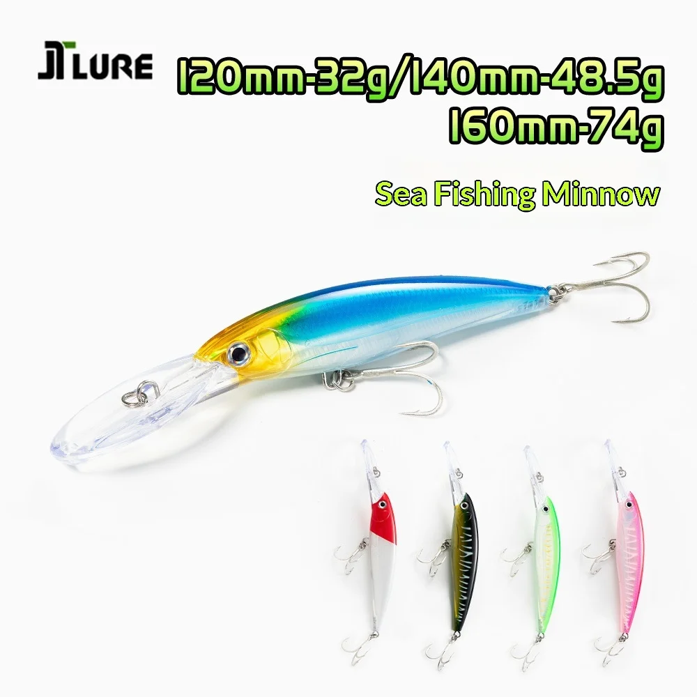 Sea Fishing Floating Minnow Artificial Hard Plastic None - view 4