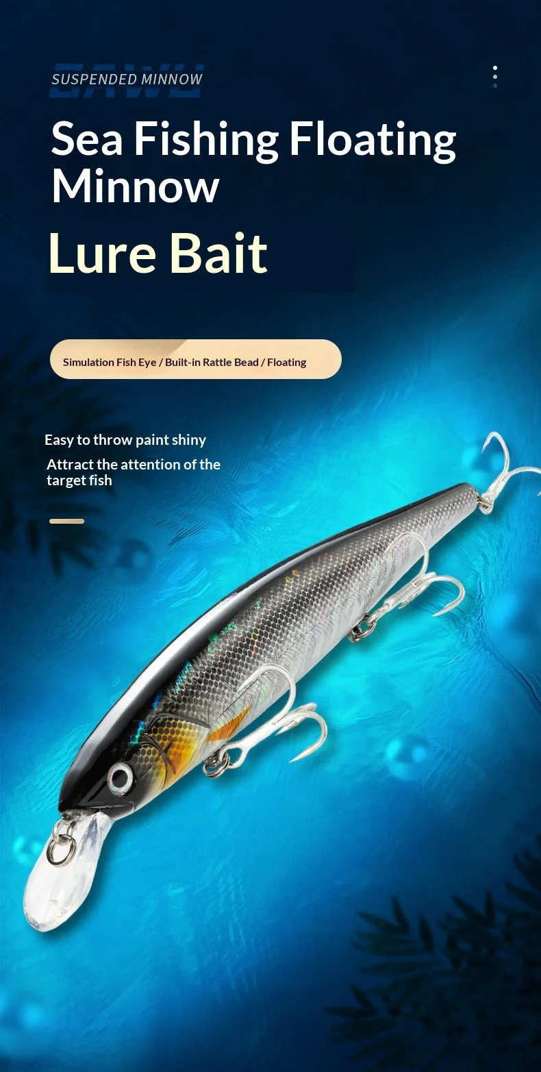 ABS Saltwater Fish Sea Fishing Floating ABS Lure - view 8