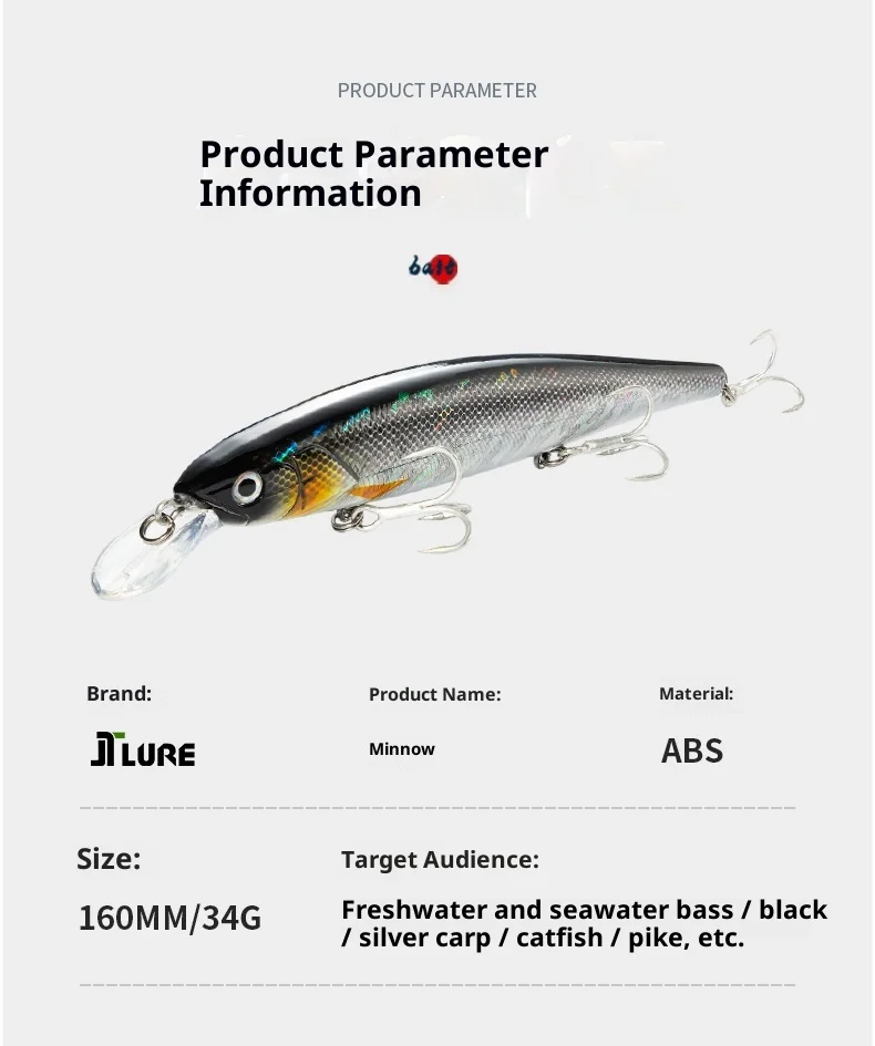 ABS Saltwater Fish Sea Fishing Floating ABS Lure - view 13