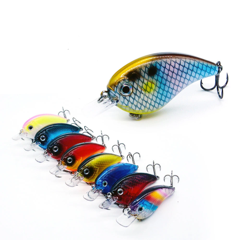 Wholesale 68mm 9g square Flat Lip ABS, Plastic Crankbait - view 7