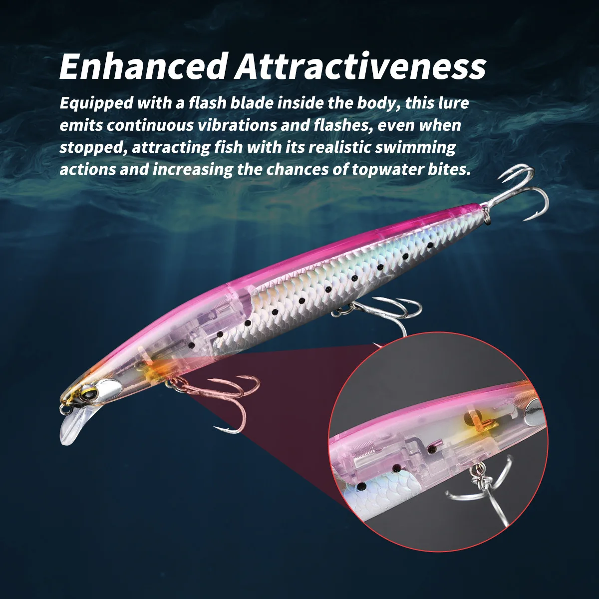 Cheery 14 5cm 27g 10color Floating Plastic Minnow Lure - view 3
