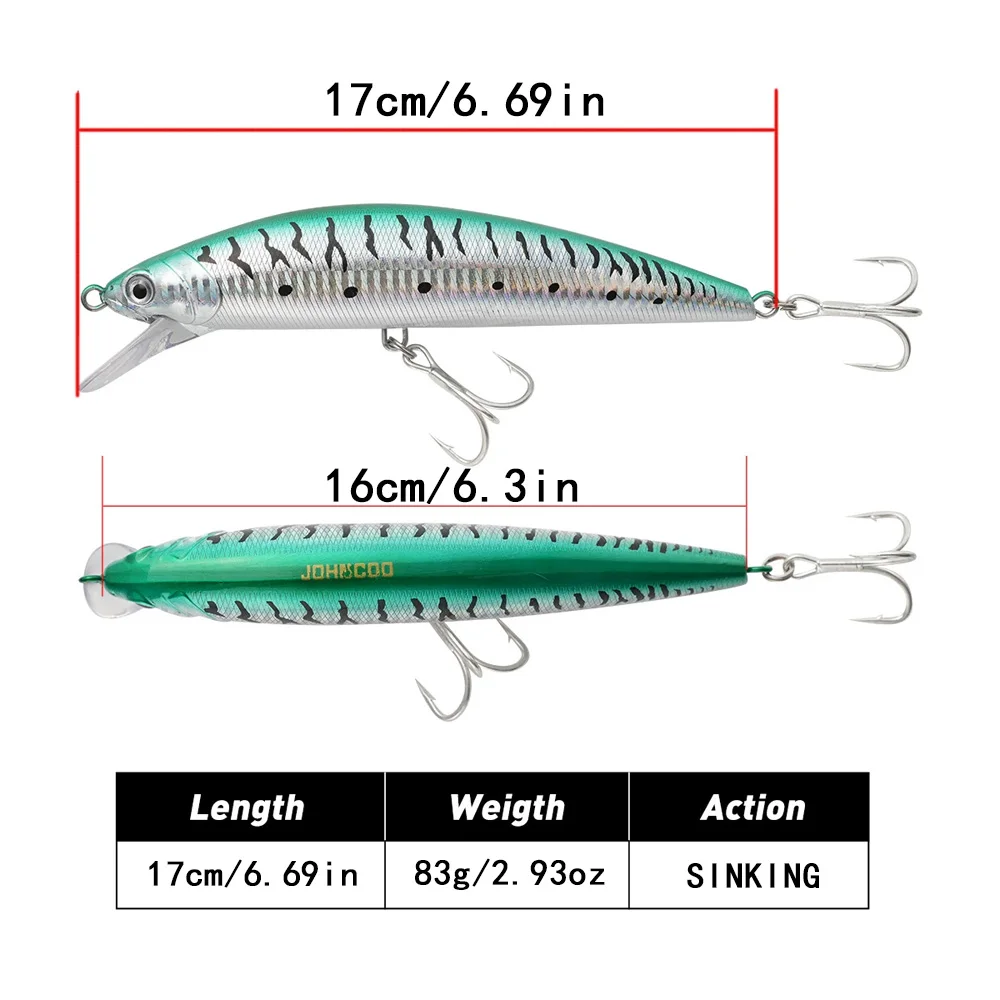 Cheery Mino False Bait 83g 17cm ABS Lure Kit - view 8