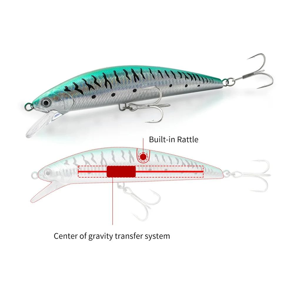 Cheery Mino False Bait 83g 17cm ABS Lure Kit - view 11