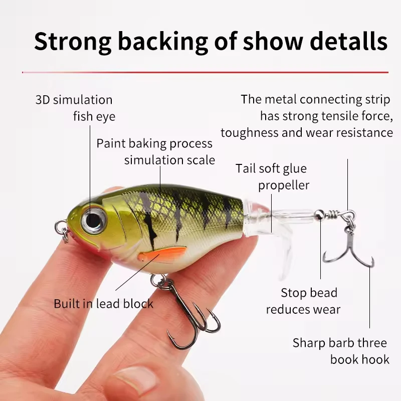 Cheery 17g Topwater Fishing Lure Floating ABS Hard Lure - view 10