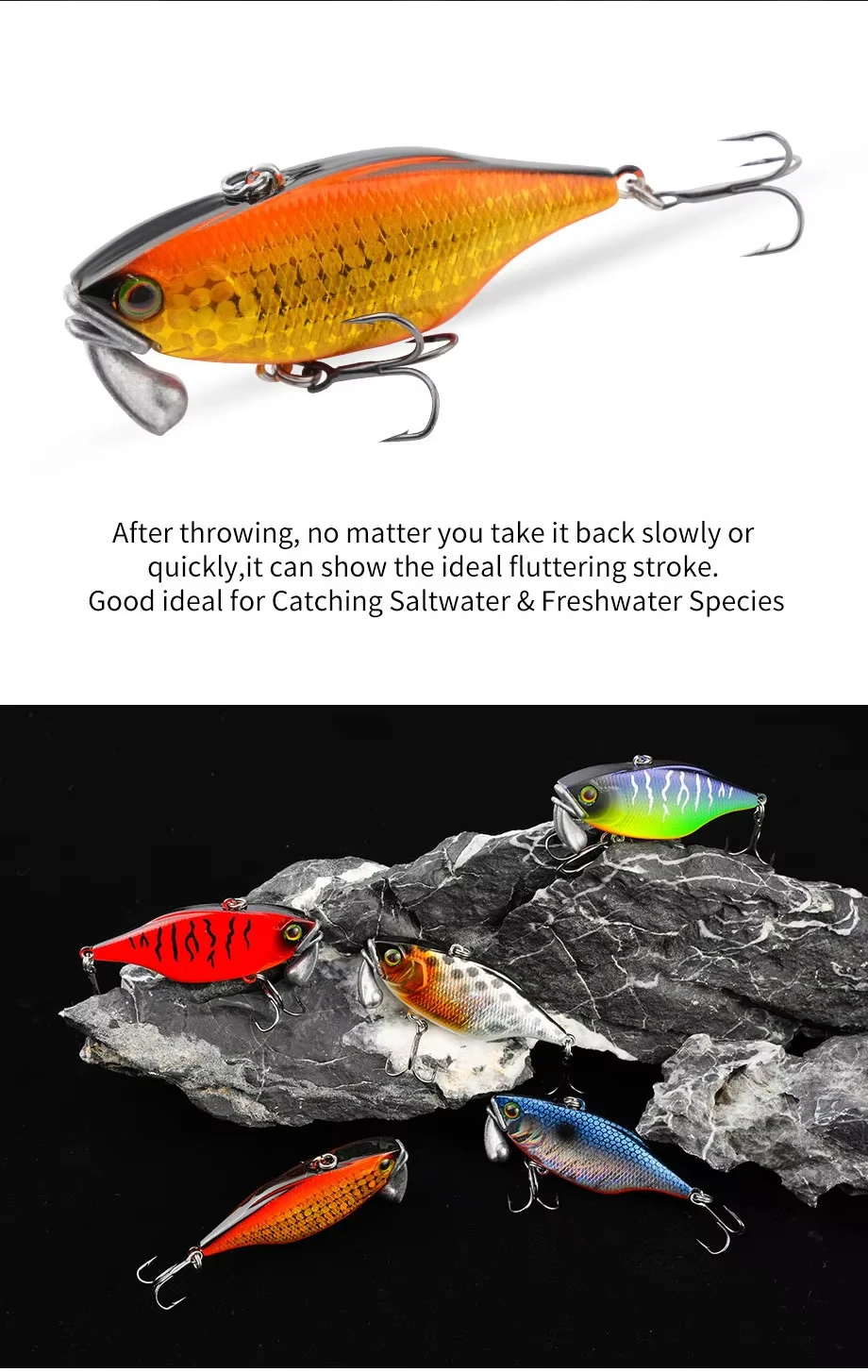 Cheery 60mm 18g Hard Artificial Plastic Plastic Hard Lure - view 9