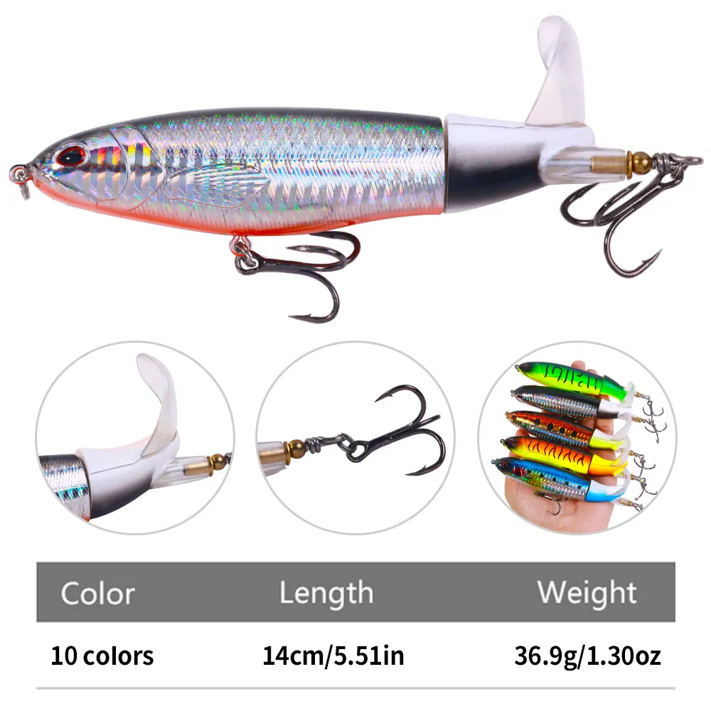 HENGJIA 37g 14cm Hard Plastic Topwater ABS Pencil Lure - view 3