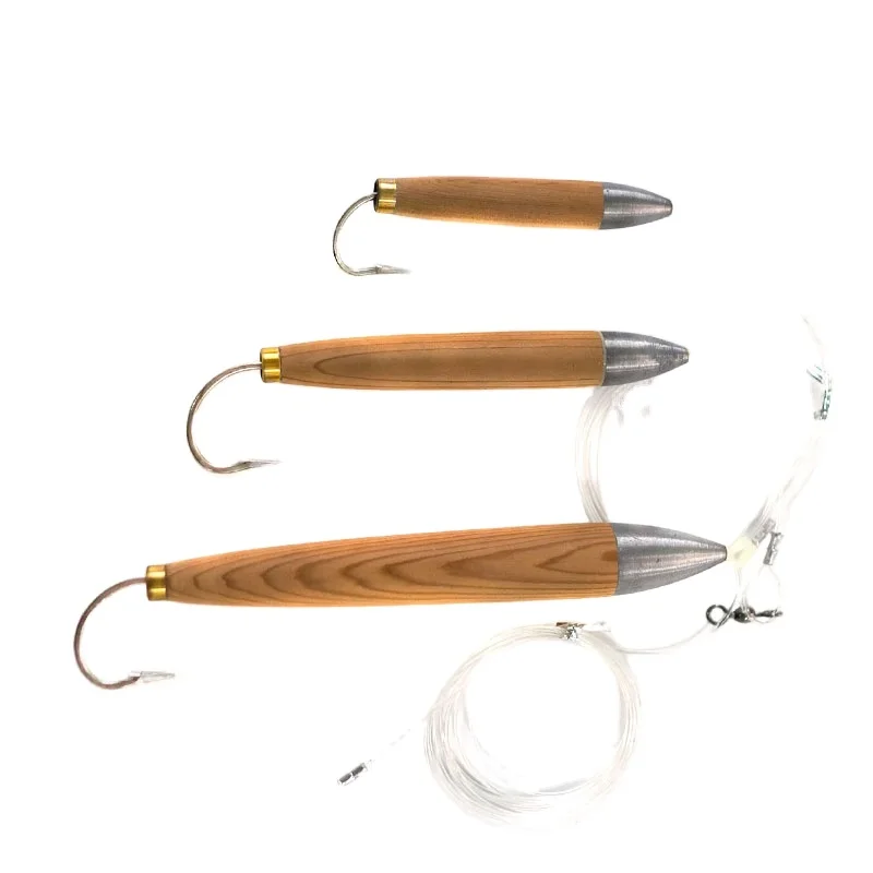 Fishing Wood Cedar Plug Chain Lure