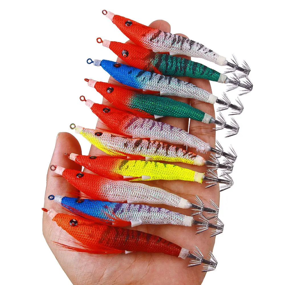 Cheery Live Bait Wood Shrimp Set Wooden Various - view 4