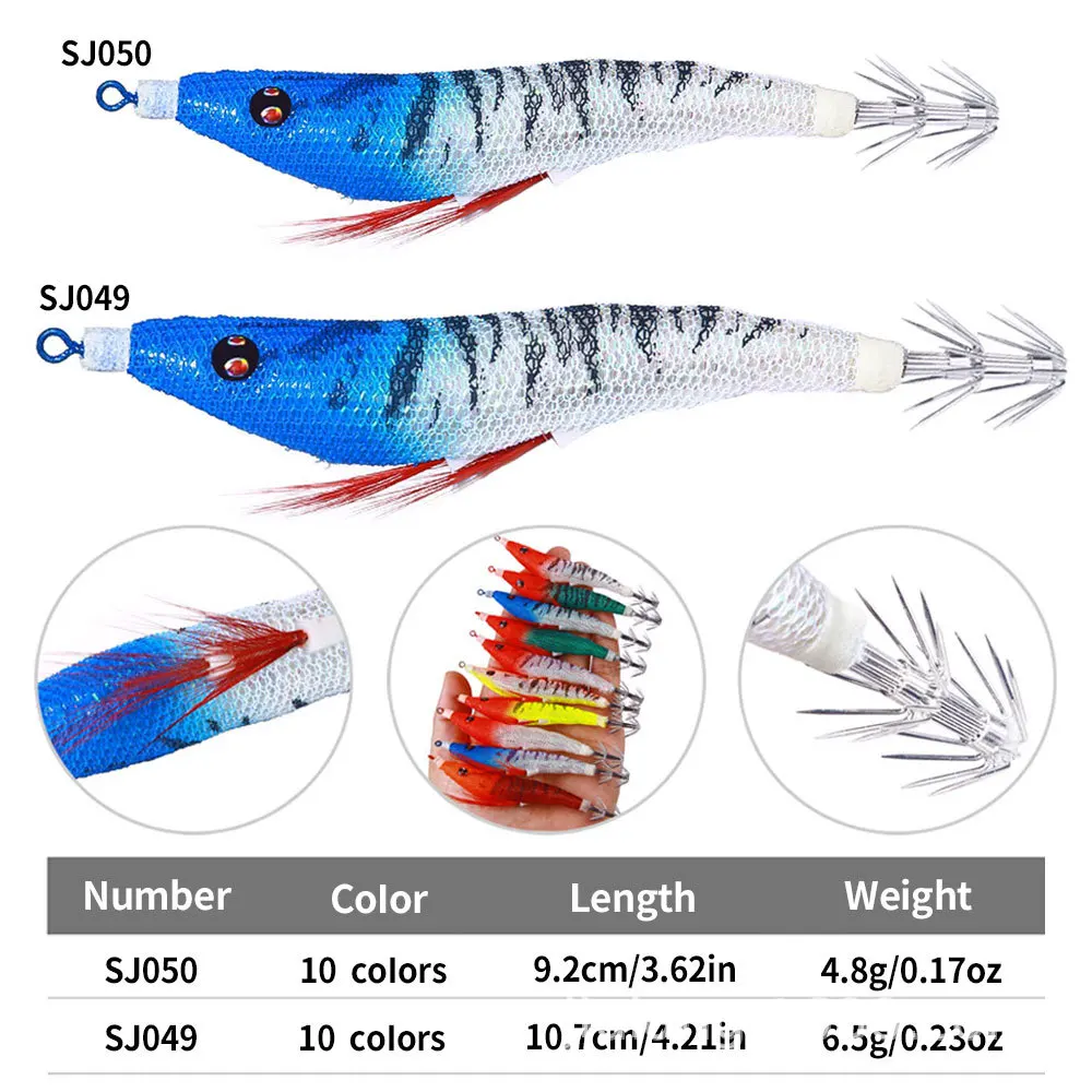 Cheery Live Bait Wood Shrimp Set Wooden Various - view 16