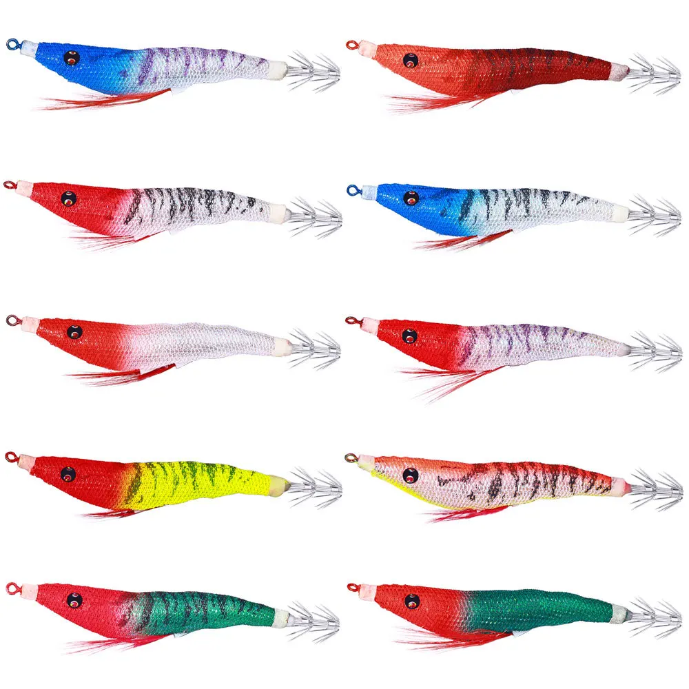 Cheery Live Bait Wood Shrimp Set Wooden Various - view 17