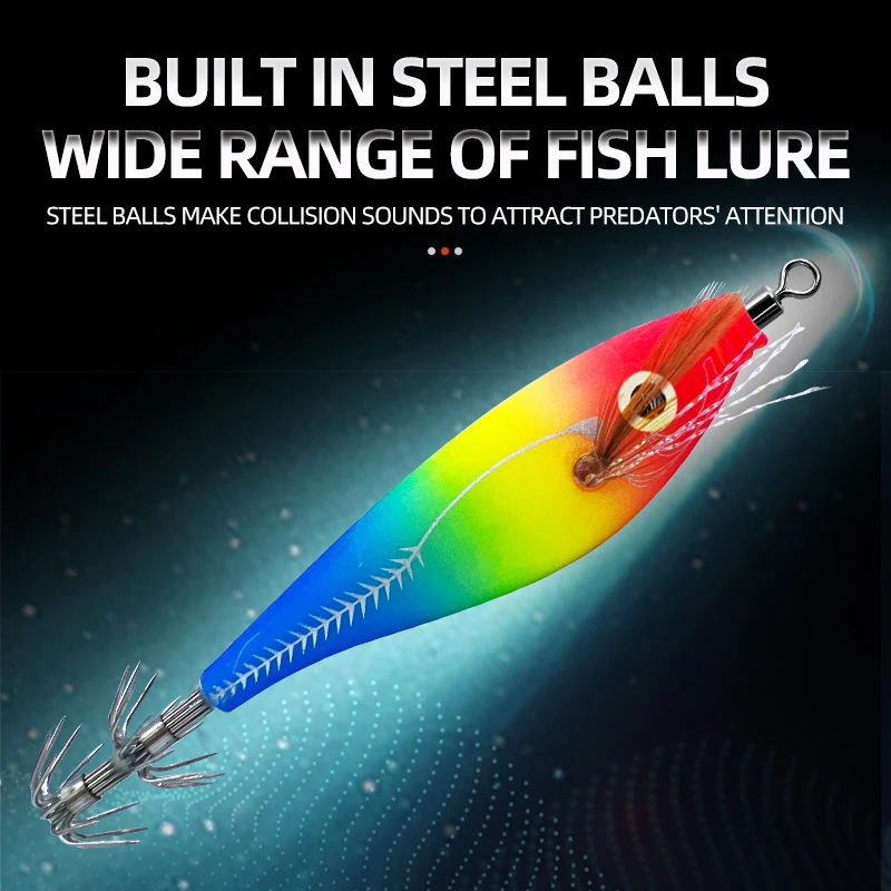 Luminous Squid Jig Lure Sea Fishing ABS, Various Various - view 2