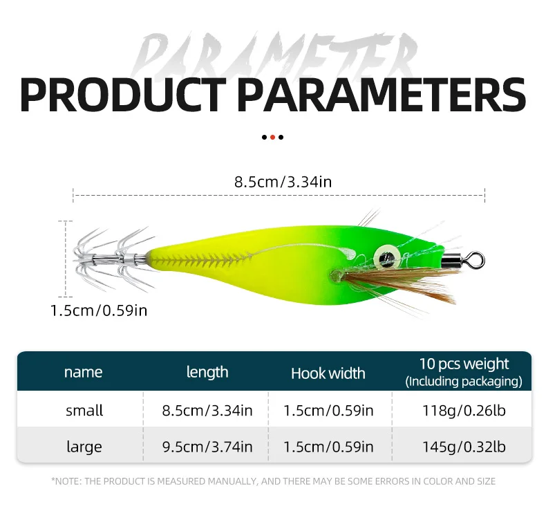 Luminous Squid Jig Lure Sea Fishing ABS, Various Various - view 8
