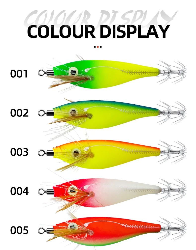 Luminous Squid Jig Lure Sea Fishing ABS, Various Various - view 14